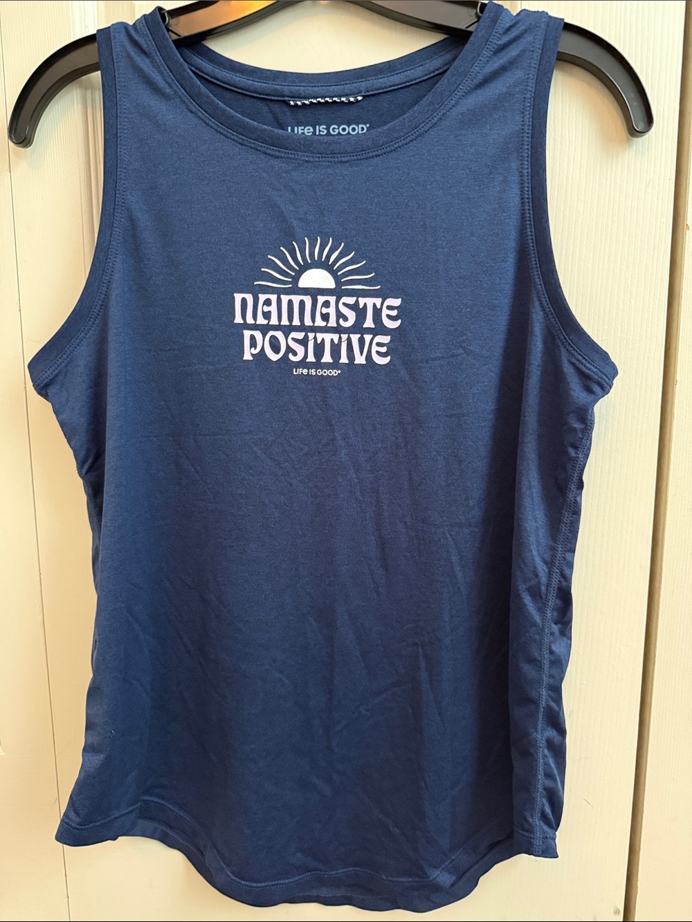 Life Is Good Navy 'Namaste Positive' Women's Tank